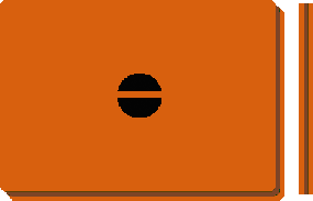 graphic compares clay to credit card shape